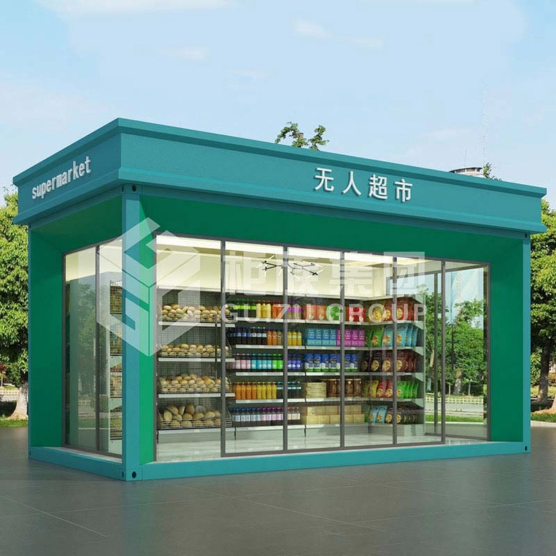 Low Cost Prefabricated 20ft Supermarket with SGS CE