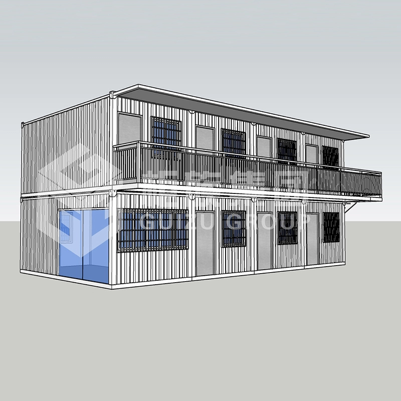 Low Cost Two Floor Container Prefab Home of good quality