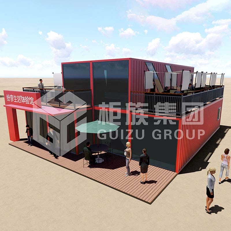 Prefab Shipping container experience center for public activities
