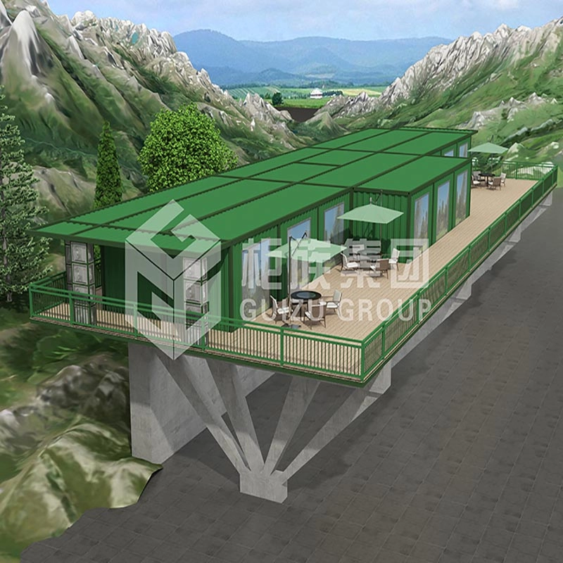 Well designed shipping Container hotel for holiday resort