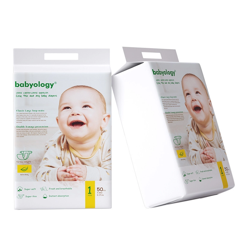 Double Leakage Prevention Cosy Thin and Dry Baby Diapers 50 Pieces