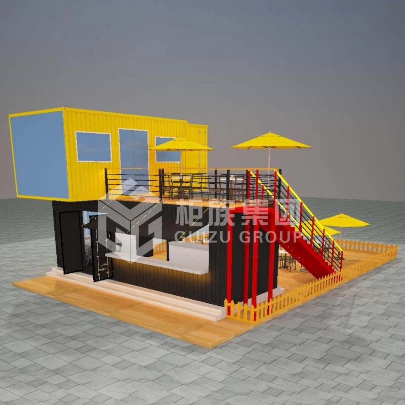 Customized Two-storey Modular Shipping Container Restaurant
