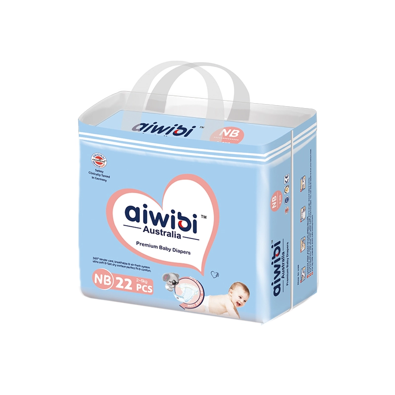 Disposable Premium Breathable Baby Diapers With Elastic Waistband