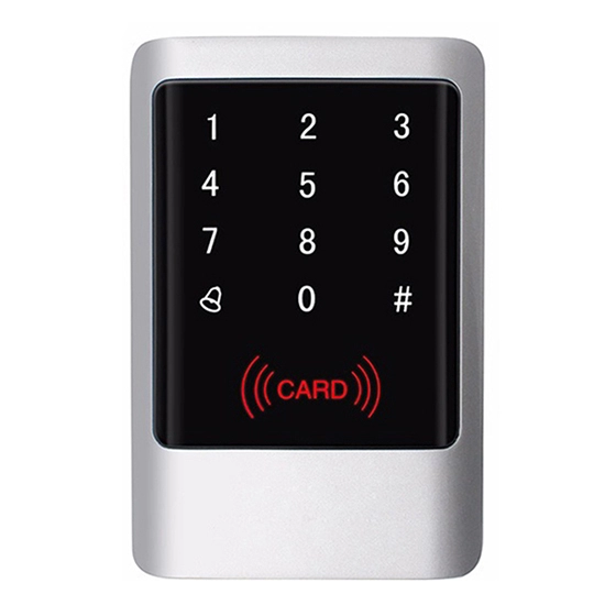 IP65 Metal Touch Display Rfid Access Controlle
