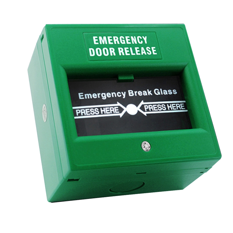Emergency Break Glass Exit Button (green)