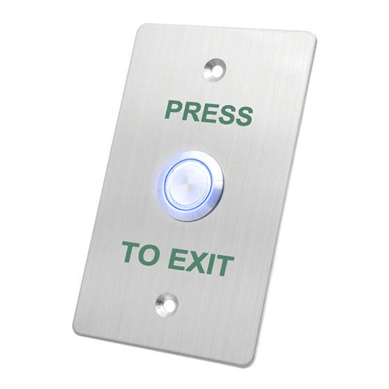 Stainless Steel Access Control Exit Button with LED