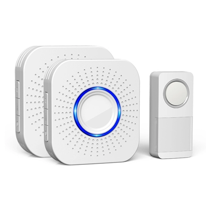 Wireless learning code doorbell with US and UK plug
