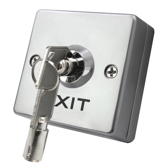 Stainless Steel Exit Button with Key