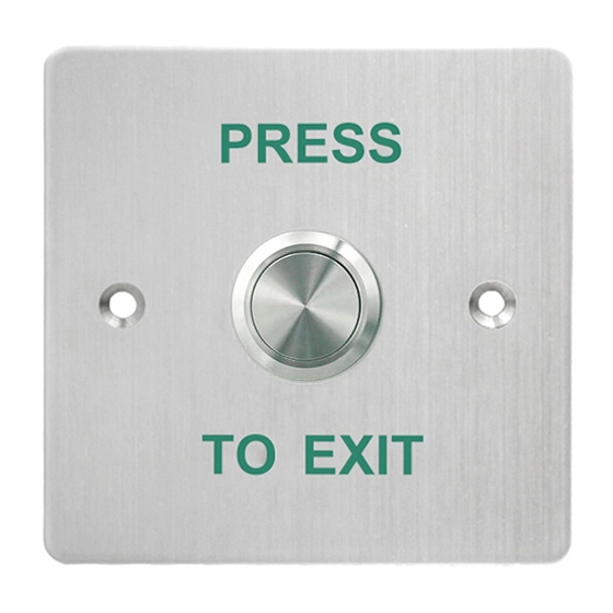 Stainless Steel Exit Button With 4wires