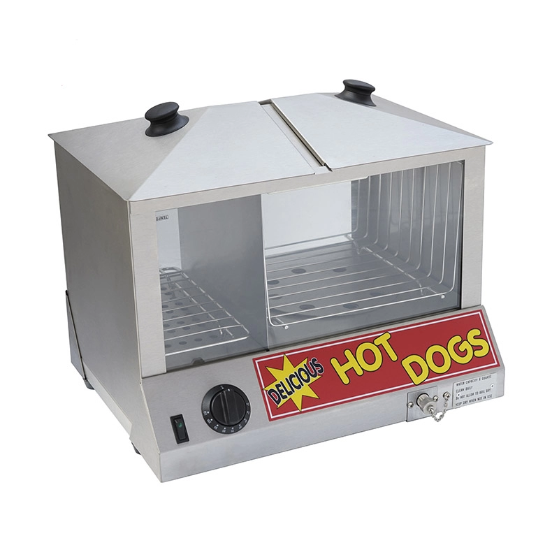 100 Sausage / 48 Bun Hot Dog Steamer / Warmer - 1000W