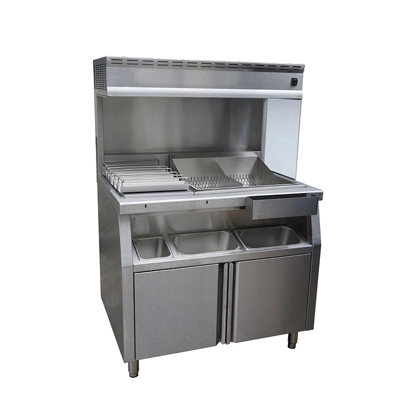 Freestanding Commercial Electric French Fries Bagging Station