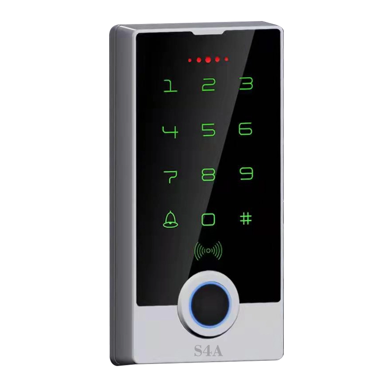 Fingerprint Touch-Screen Standalone Keypad controller with 10,000 users and DC 12-24V Wiegand 26 Output