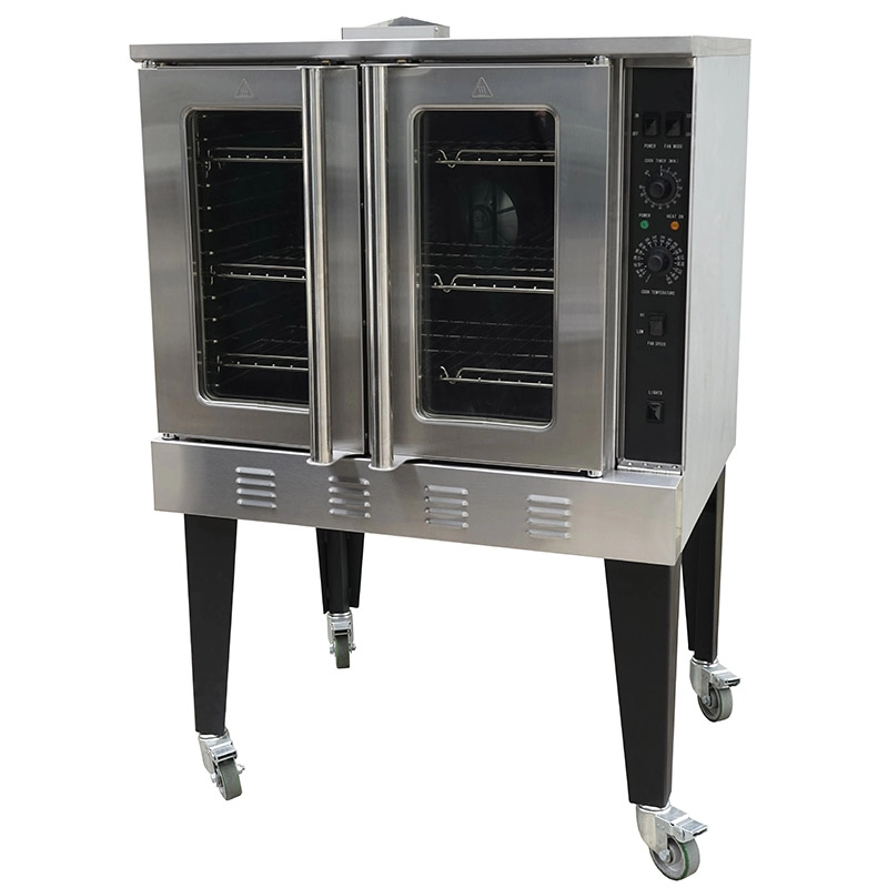 Single Deck Full Size Gas Convection Oven with Legs