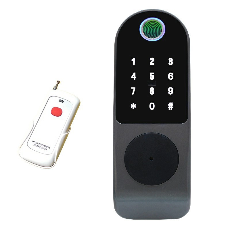 DC12V Single Cylinder  Fingerprint Touchscreen Keypad Door lock