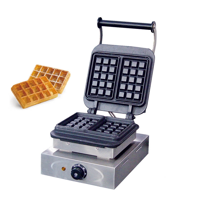 Electric Belgian Waffle Maker in Stainless Steel