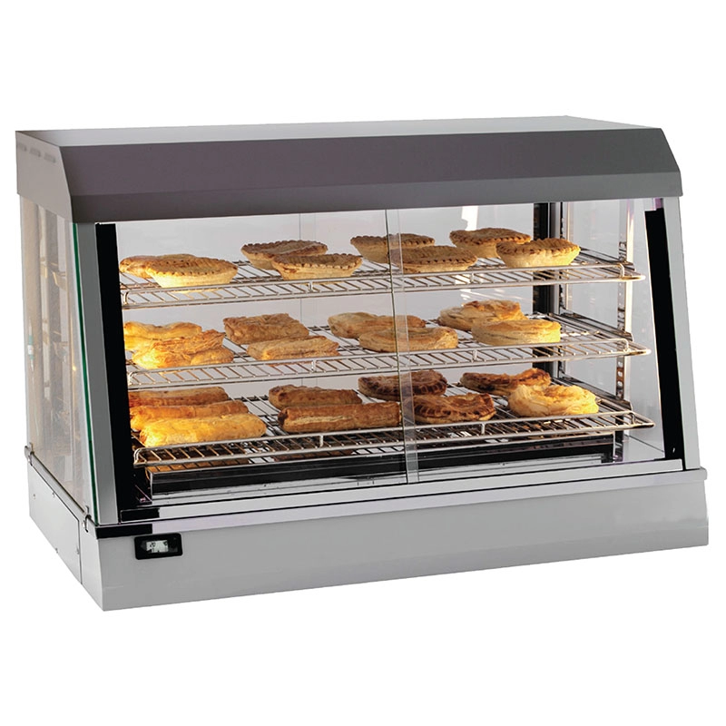 Countertop Electric Hot Food Glass Heated Display Case