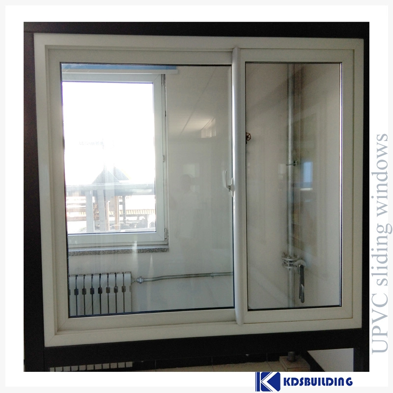 Upvc frame tempered glass sliding window 26