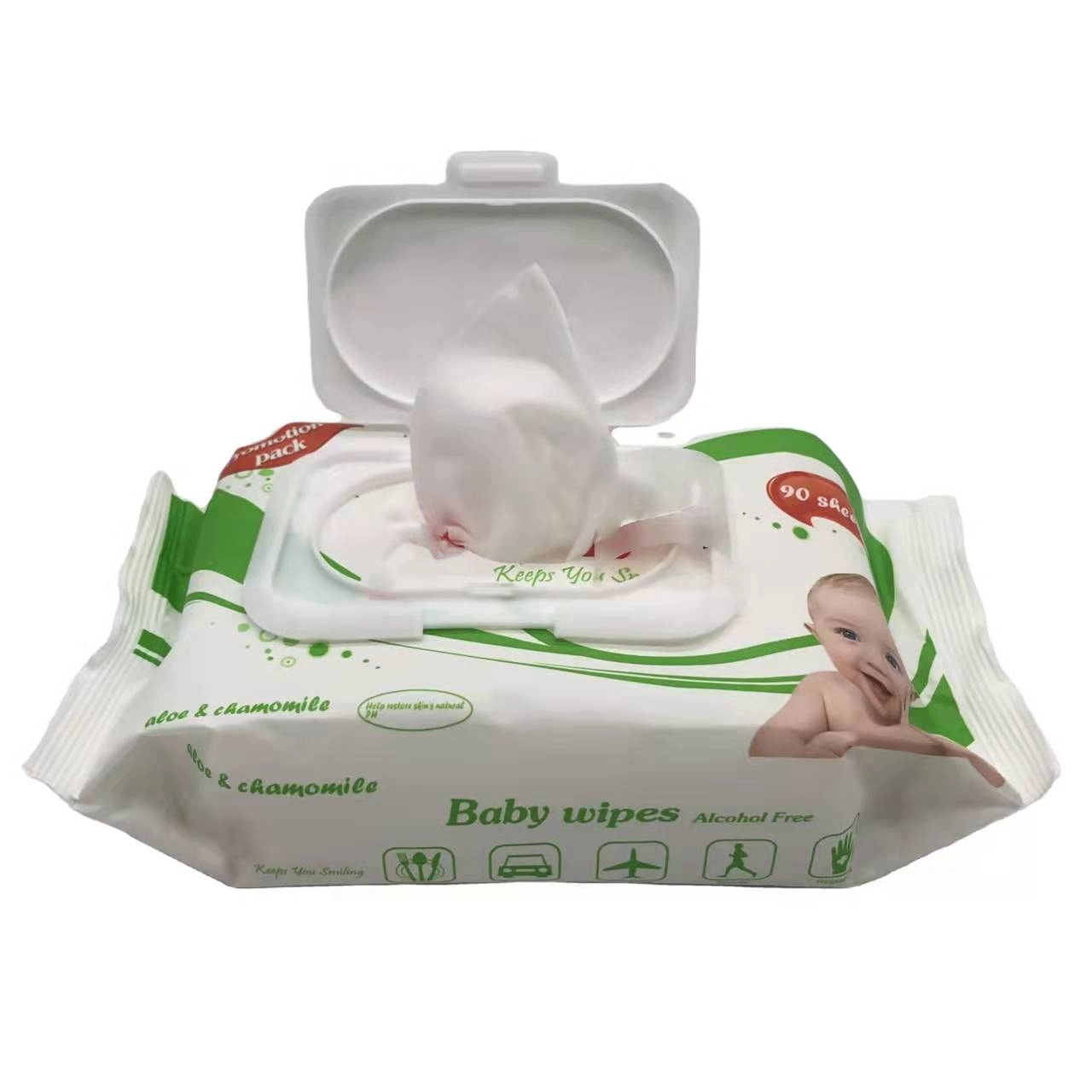 Non -alcohol Cleansing Baby Wet Wipes