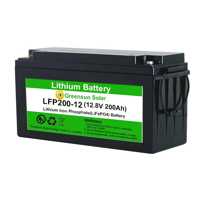 Rechargeable Lithium Iron Battery Pack 12v 200ah LiFePO4 Deep Cycle