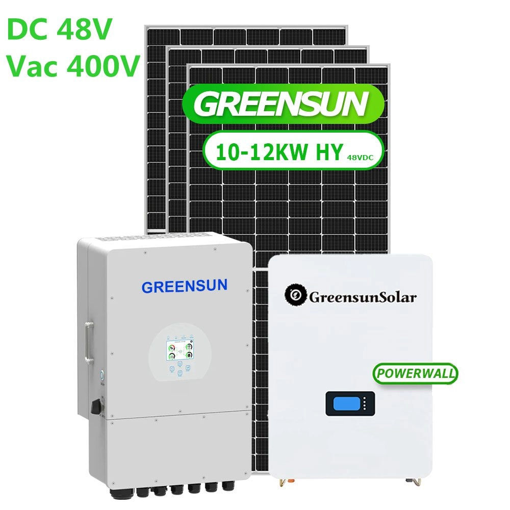 400Vac 3 Phase 10KW 12KW 15KW 20KW Hybrid Solar Power System with Deye Inverter