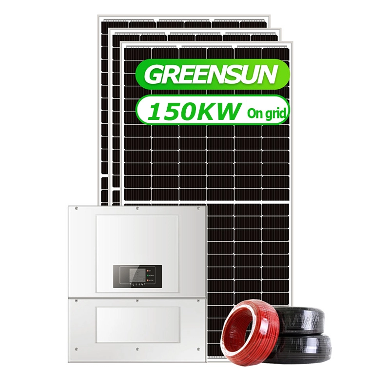 150 KW Solar Kit  Solar Power Plant 150 KW On-Grid Solar Power System for Commercial Application