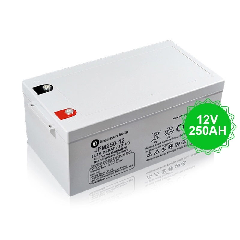 Rechargeable lead acid gel 250ah 12v battery for sale