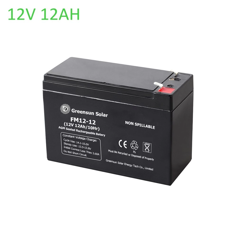 AGM Small Battery 12v 12ah Deep Cycle Storage Batteries 12 ah