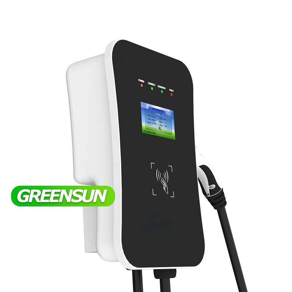 IEC 62196 Type 2 Home EV Charging Stations 3.5KW 7KW 11KW 380V OCPP with WIFI LCD Screen