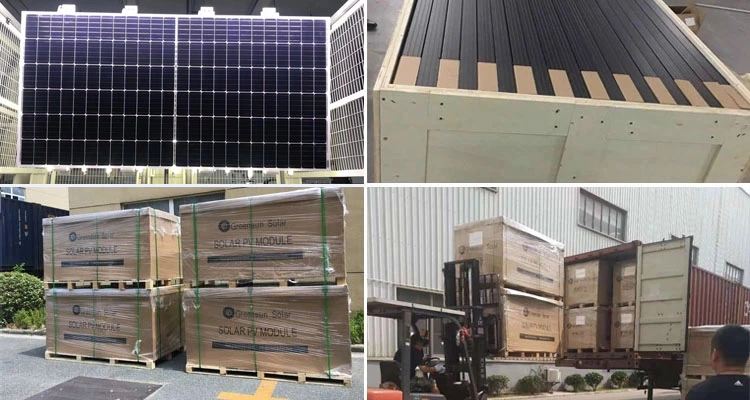 120cells half cut solar panels package