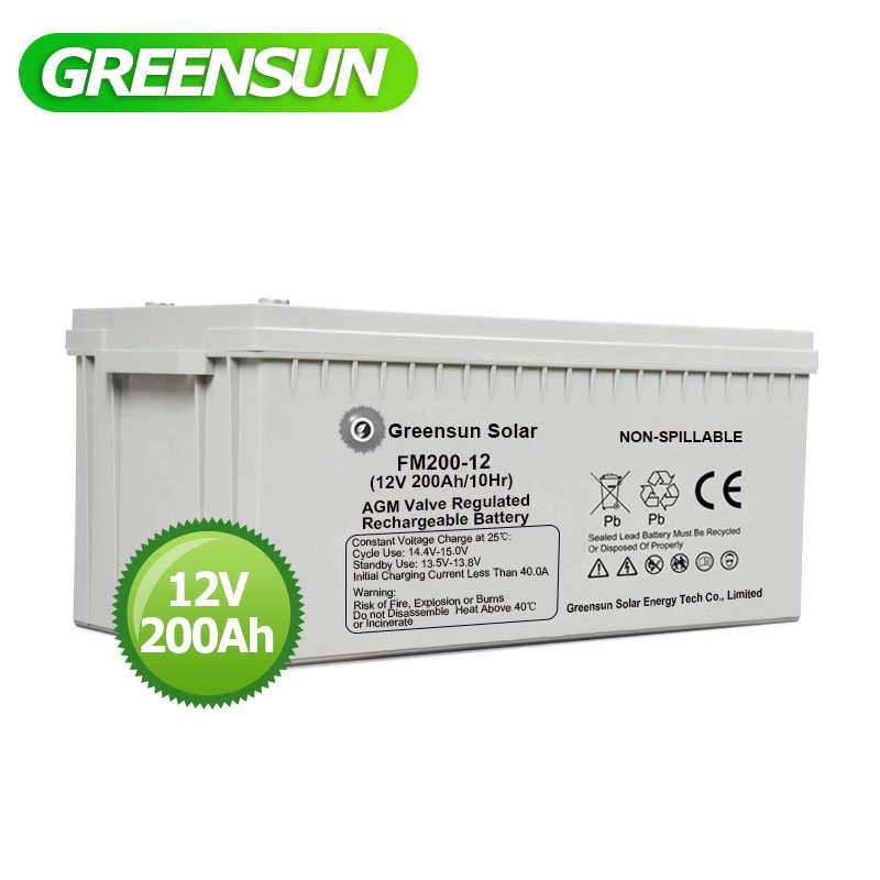 Deep Cycle Rechargeable 12v 100ah 200ah Solar Battery Storage for Energy Systems