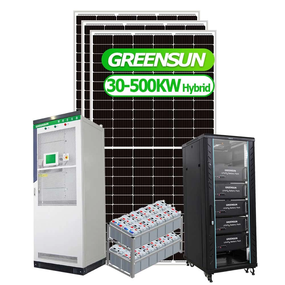 Microgrid Battery Storage Solar Energy Systems 100KW 150KW 200AK 300KW 500KW 600KW On Off Hybrid Solar Power Solution