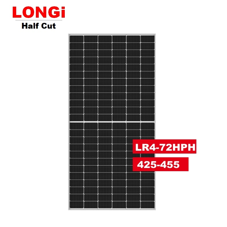 Longi Solar Panel Monocrystalline 430W 435W 440W 450W Half Cell PV Mono Panel Solar