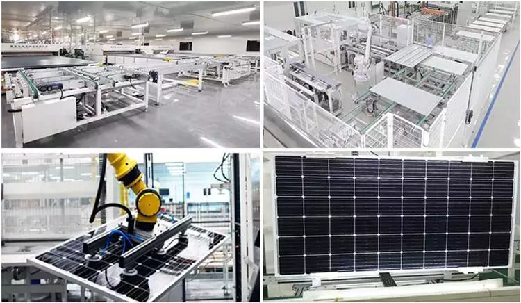 solar panel factory production