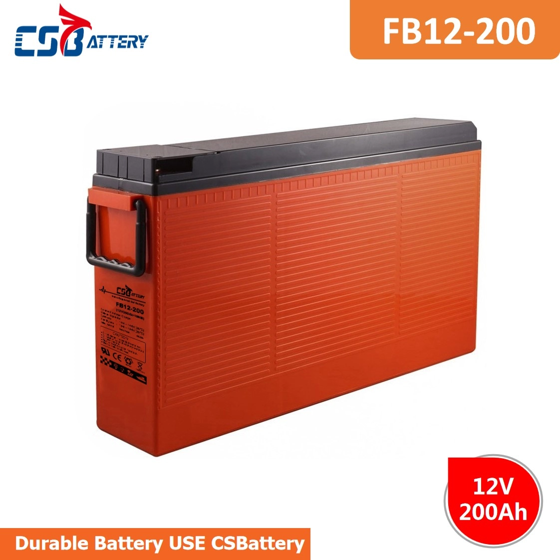 FB12-200B 12V 200AH Front Terminal AGM Batteries
