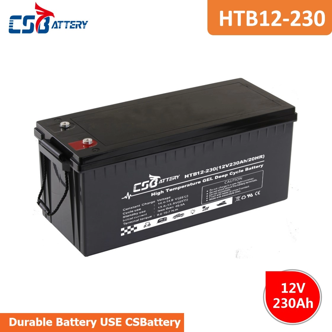 HTB12-230 12V 230AH High-Temp Deep Cycle Batteries