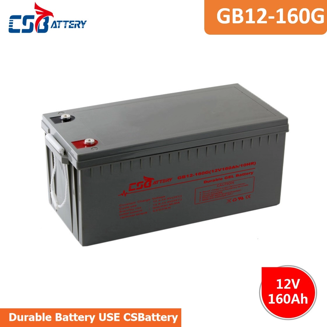 GB12-160G 12V 160Ah Durable Long Life Gel Battery