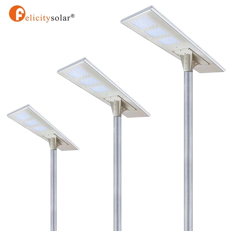 High power all in one integrated solar led street light 100W Integrated solar street