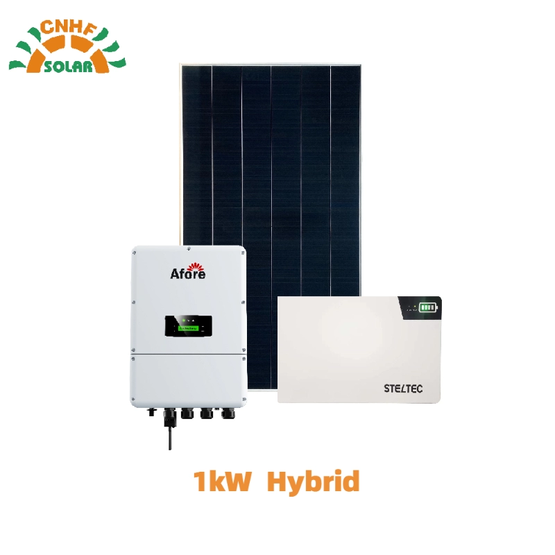 Complete 1KW Off Grid System 1000 Watt Hybrid Solar Kit With Gel Battery