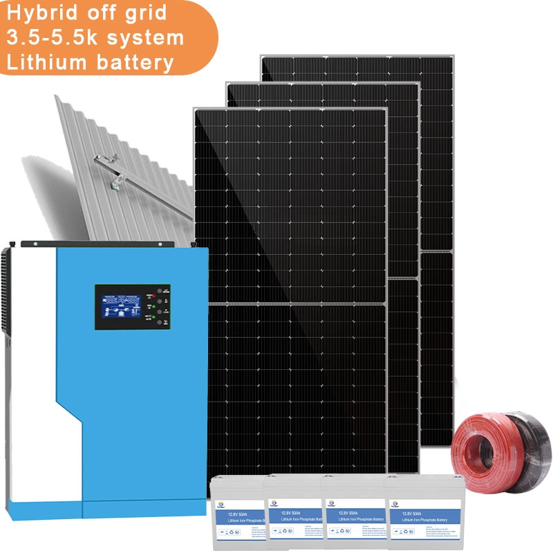 5.5KW Off-Grid System solar Hybrid DIY solar kits solar power generator system solar energy