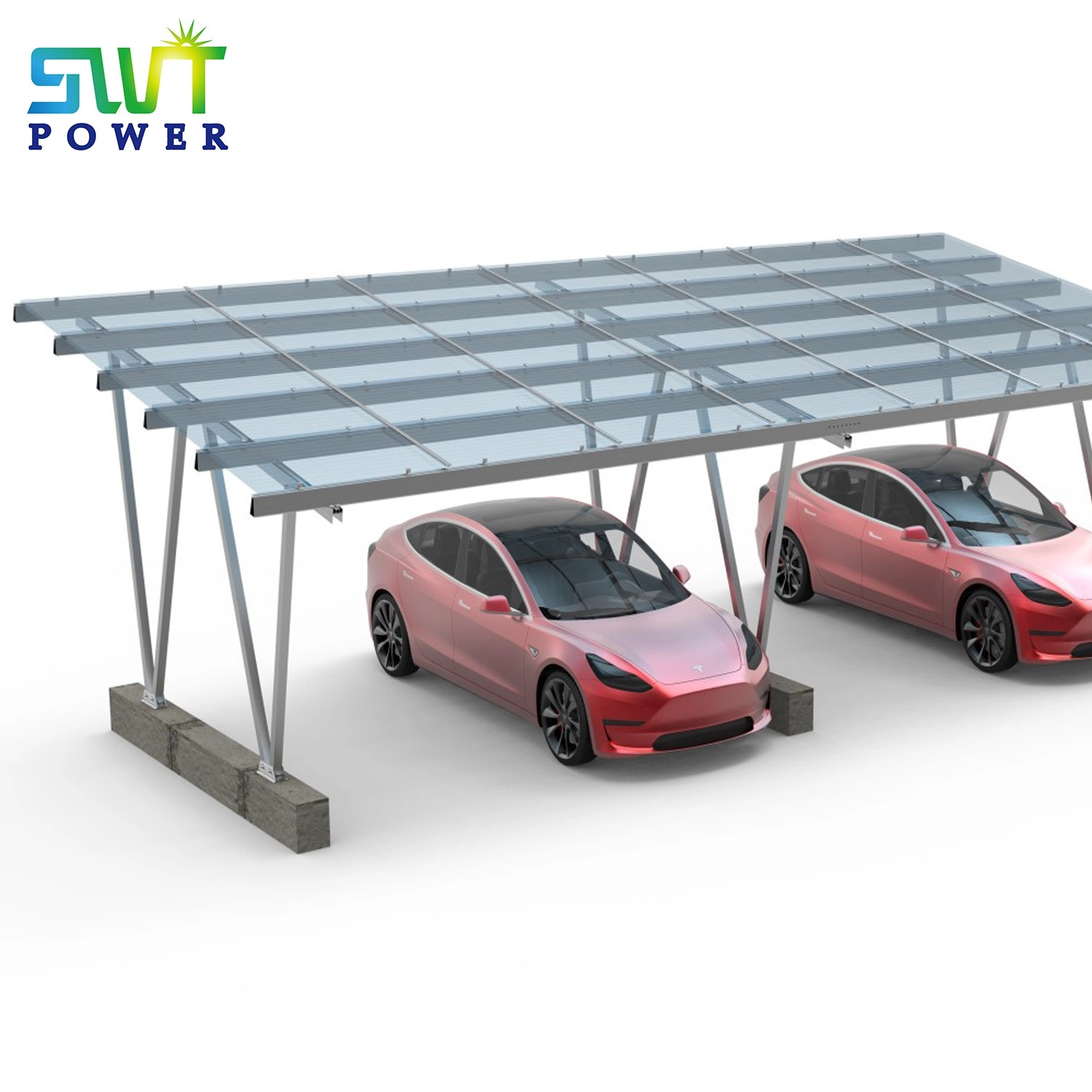 PV Mounting System Solar Carport Mounting Systems For EV Charging Station Solar PV Charging