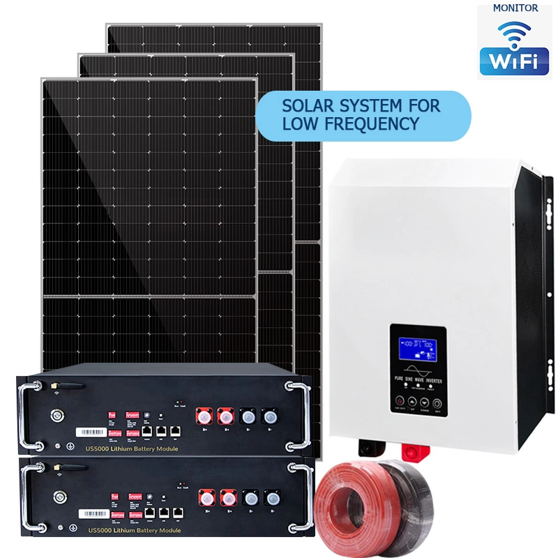 8000 Watt solar system off grid low frequency solar inverter mppt controller AC charger for home use