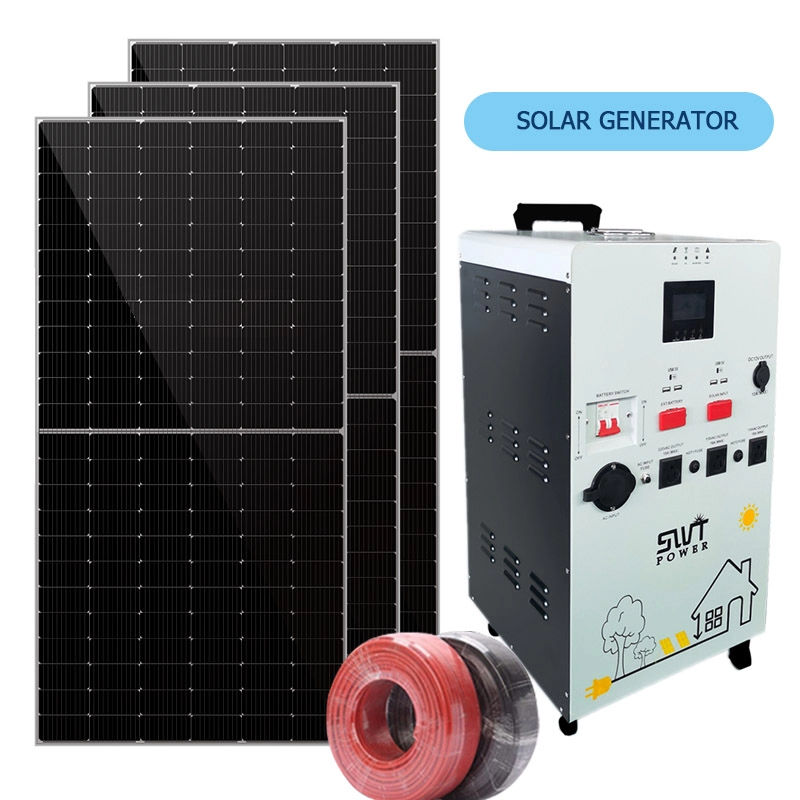 Portable Solar Power Station 3000W 3000WH Solar Generator For Home Outdoor Use