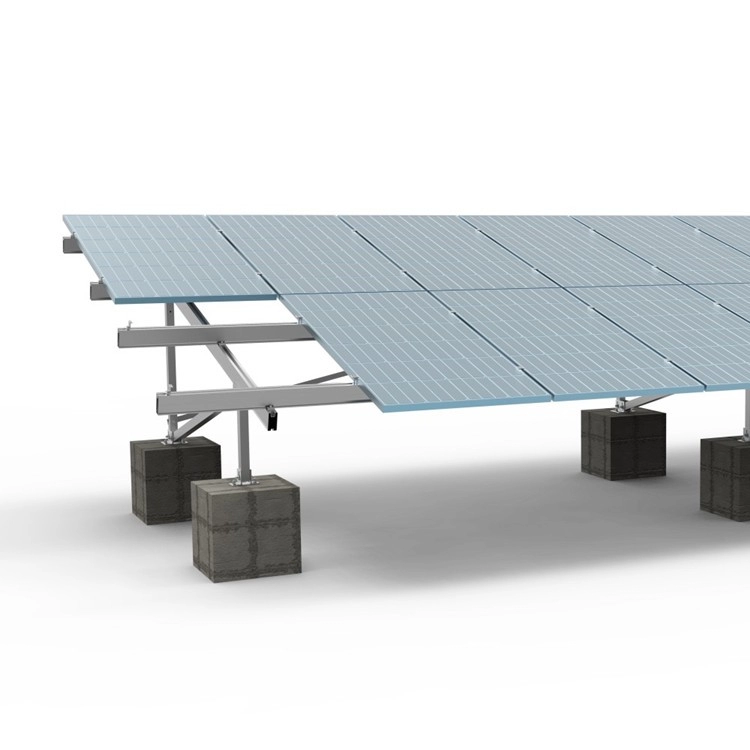 Solar Mounting System Ground Mounting Structure With Aluminum Screw Solar Racking Systems