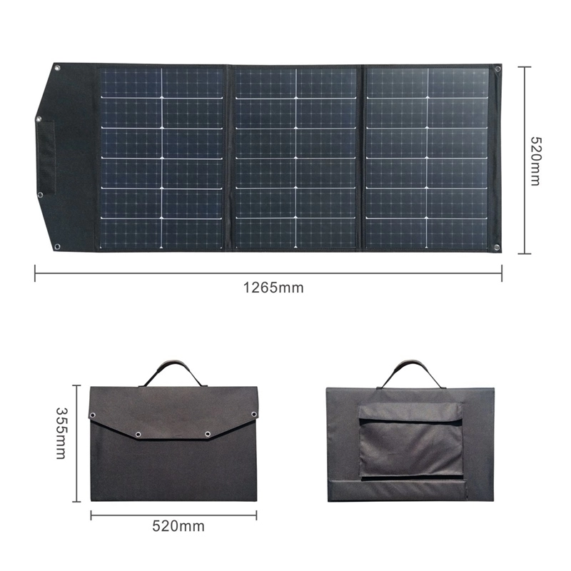 200 Watt Portable Solar Panel Kits with Battery and Inverter for Camping