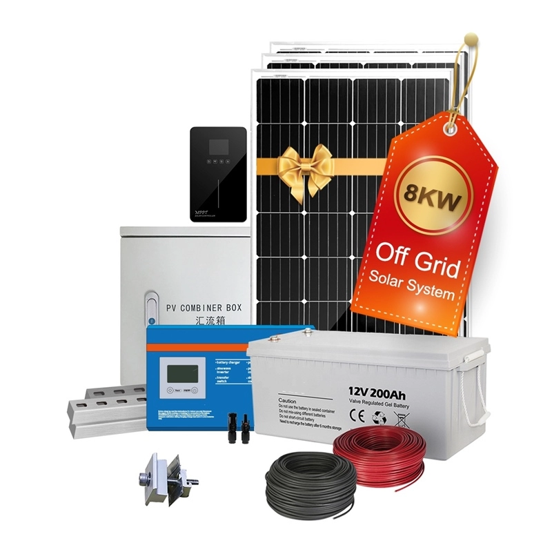 8kw Best Off Grid Solar Panels Kits with Batteries