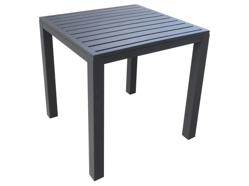 Outdoor Garden Furniture Square Aluminum Frame Dining Table