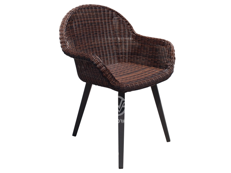 Knock Down Design Hand Woven Rattan Dining Chair
