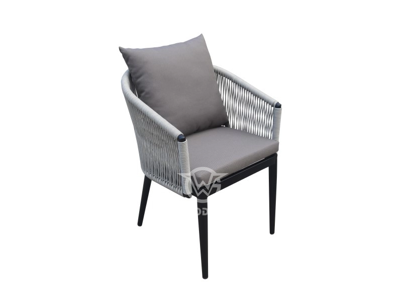 Commercial Contract Aluminum Frame Outdoor Rope Chair