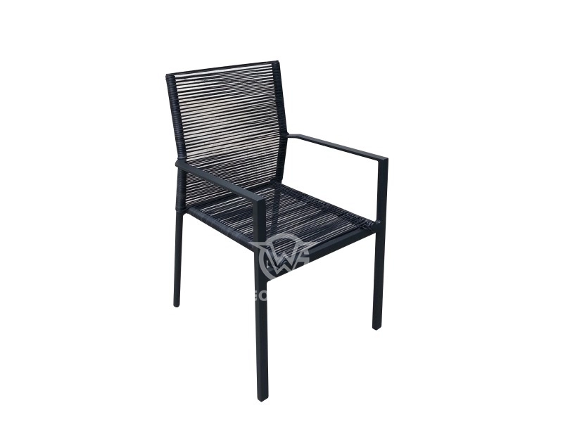 Small Space Furniture Metal Frame Weave Rattan Chair