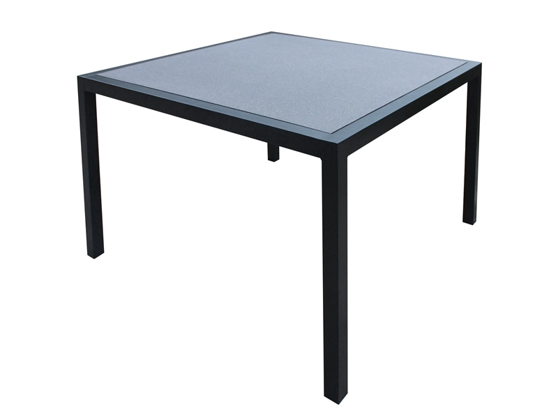 Outdoor Garden Square Aluminum Frame Dining Table